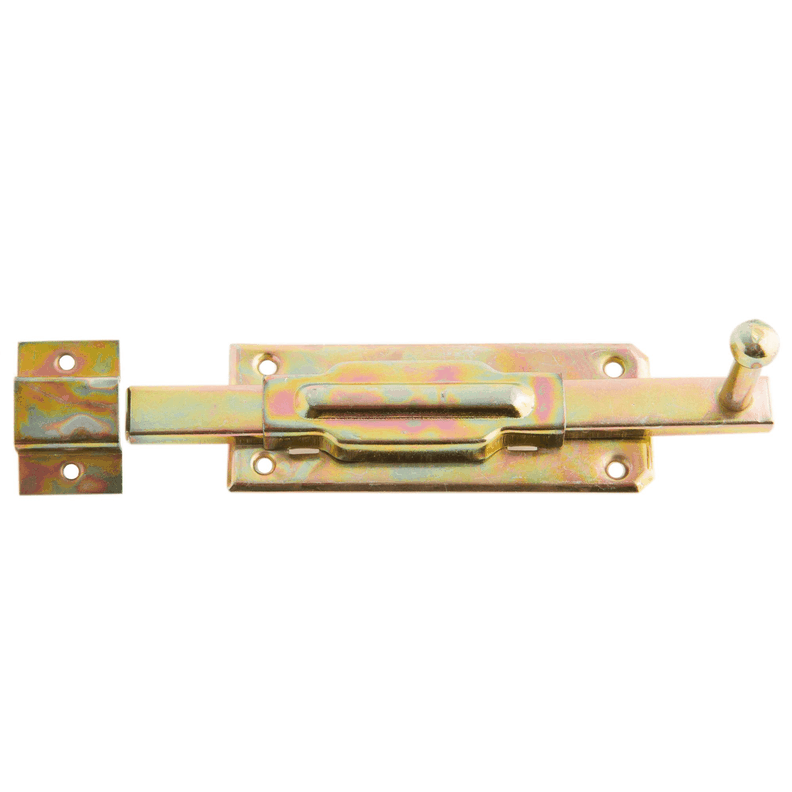 Picaporte base recta 15 cm parche puerta zincado Lioi-0