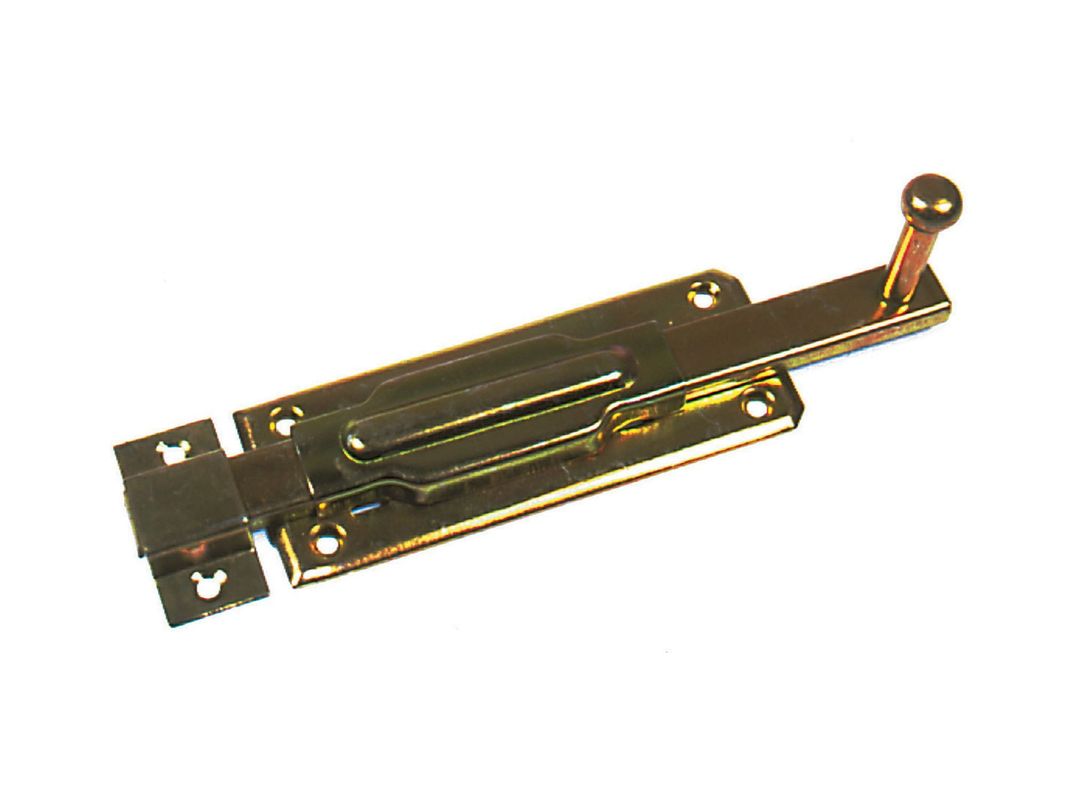 Picaporte base recta 20 cm parche puerta zincado Lioi-0