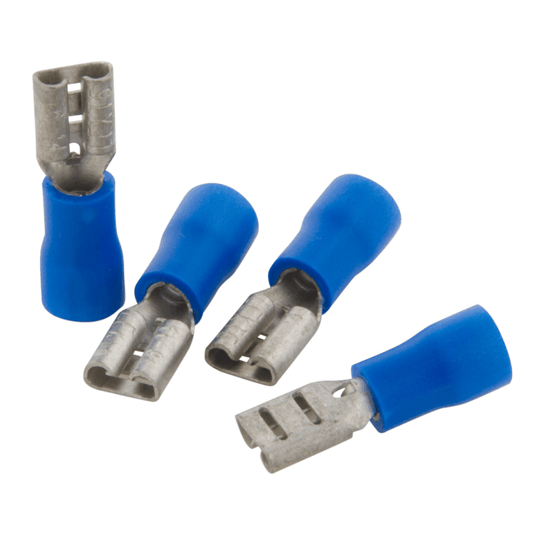 Terminal aislado hembra tipo paleta 4,9 mm azul Mec-0