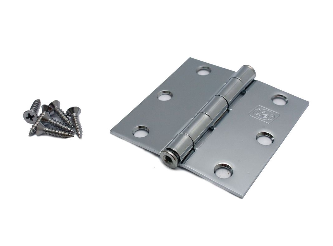 Bisagra 3 x 3'' L-88 tornillos cromado Lioi-0