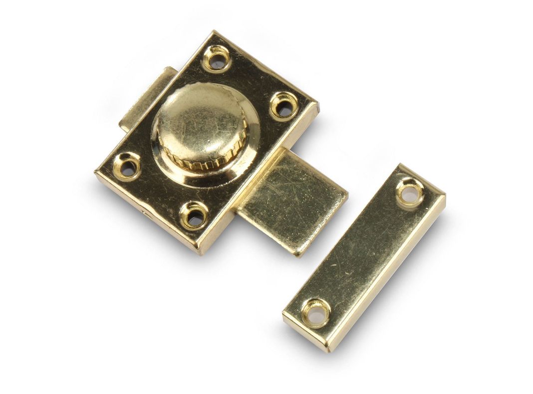 Picaporte de giro 36 mm bronceado con tornillos Lioi-0