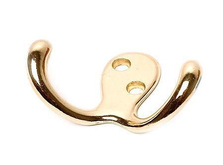 Gancho percha doble 48 mm bronceado Lioi-0