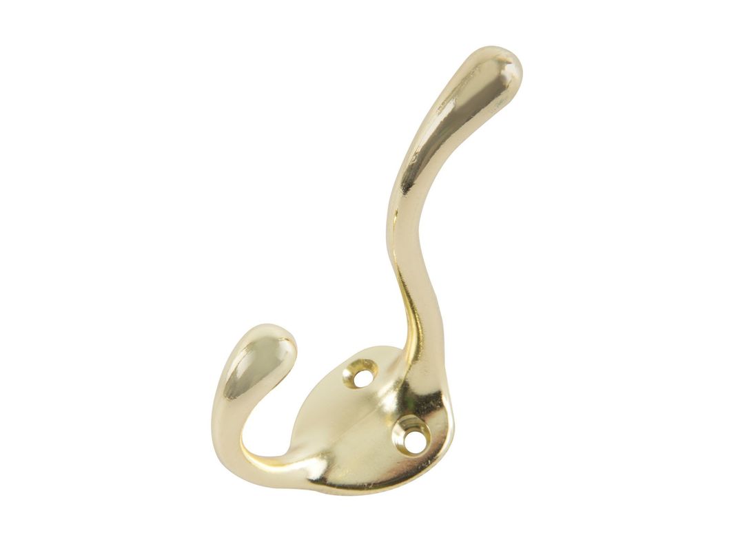 Gancho percha doble 100 mm bronceado Lioi-1