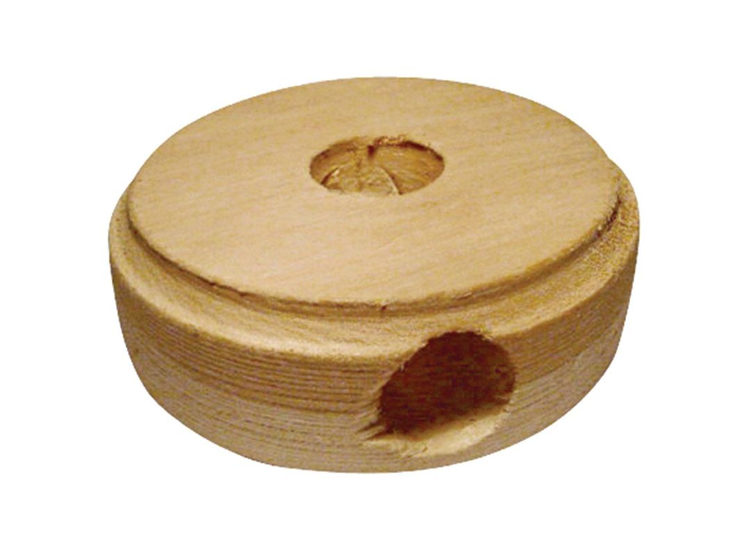 Roseta madera 7 x 2 cm redonda café Jlv-0