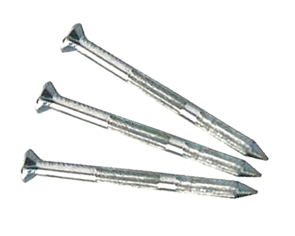 Clavo acero temp. estriado 2.7x40 10 unidades. aluminio. Easy Fix-0