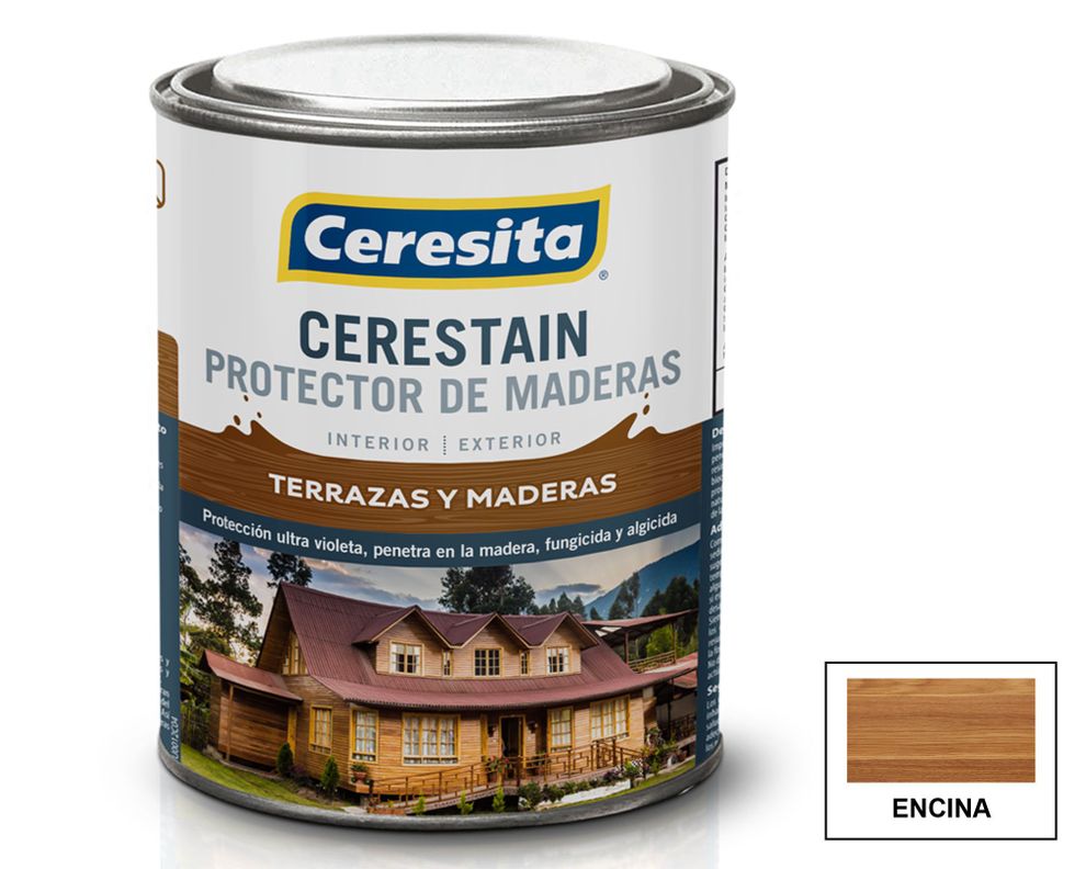 Protector de madera 1/4 galón cerestain encina mate ceresita-0