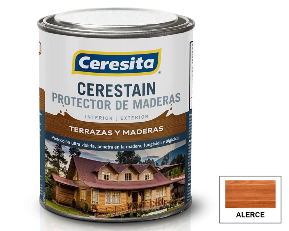 Protector de madera 1/4 galón cerestain alerce mate ceresita-0