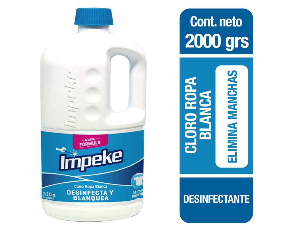 Cloro ropa blanca 2 kg impeke