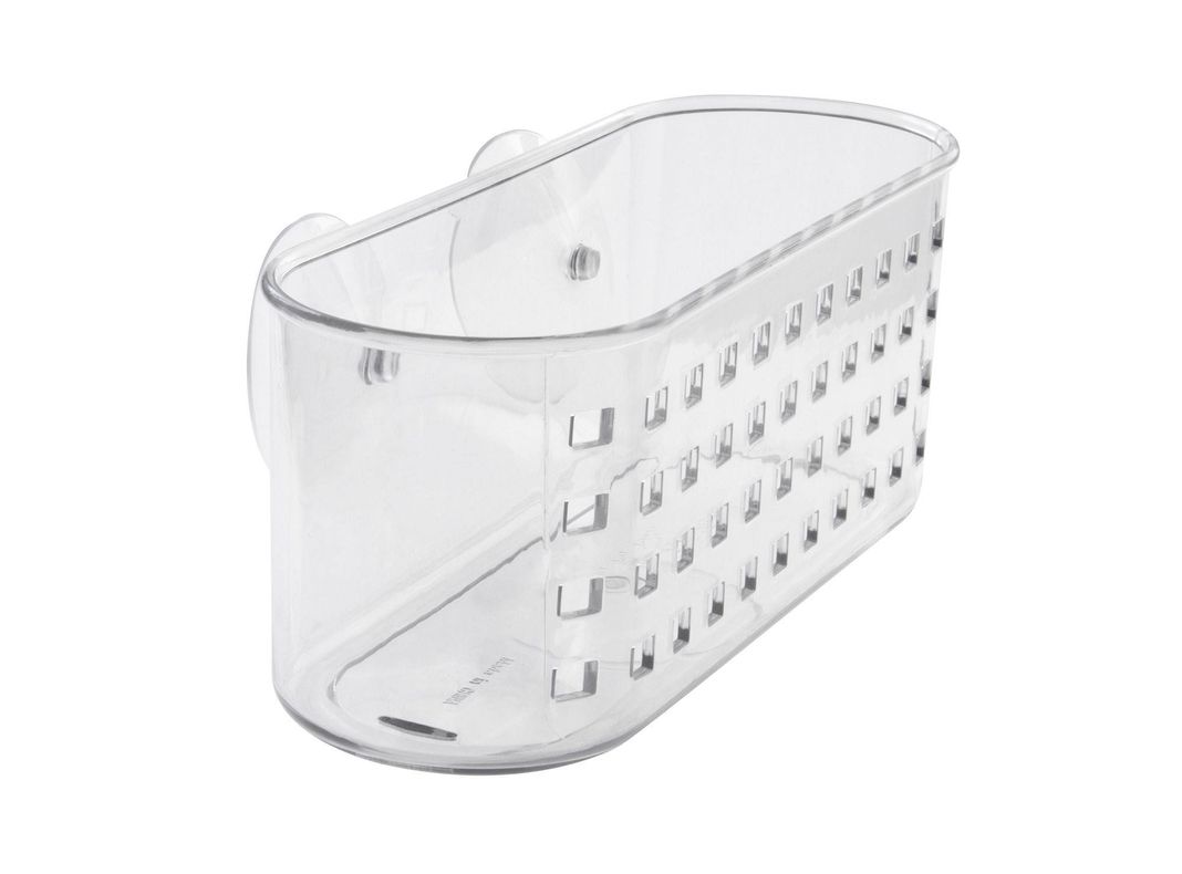 Canasto de ducha mediano para baño transparente Interdesign-0