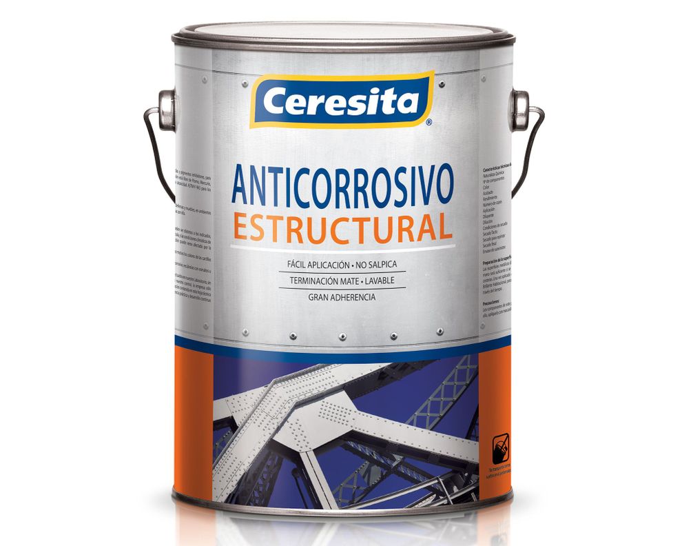 Anticorrosivo 1 galón Estructural negro mate Ceresita-0