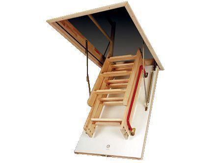 Escalera entretecho pino nórdico natural 70x120cm x 2.7 m Fakro-2