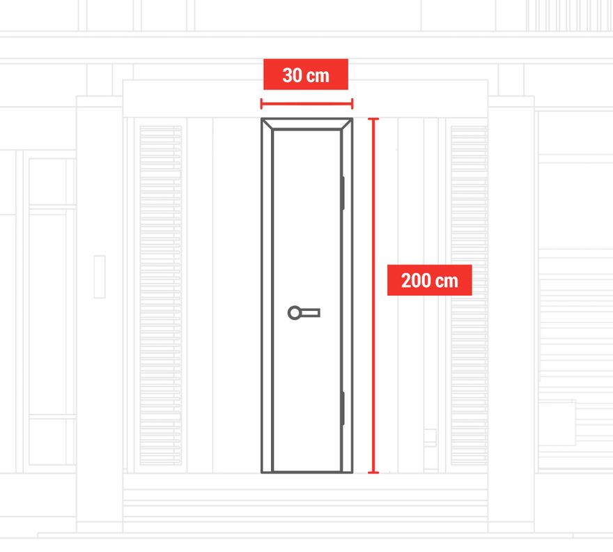 Puerta Clóset Hoja 30x200cm Prestige HDF Masonite-4