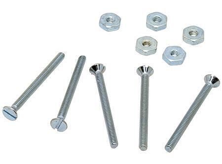 Perno cocina cabeza plana con tuerca zb. 1/4'' x 2 1/2''. Easy Fix-0