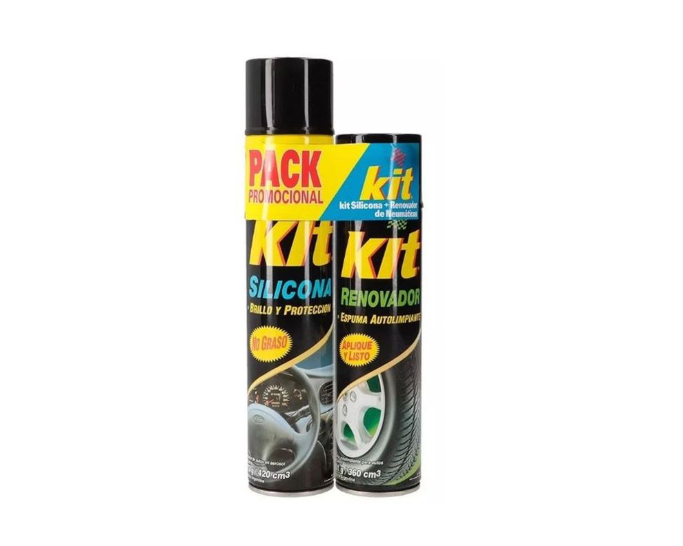 Silicona 420 ml + renovador neumáticos 360 ml Kit-0