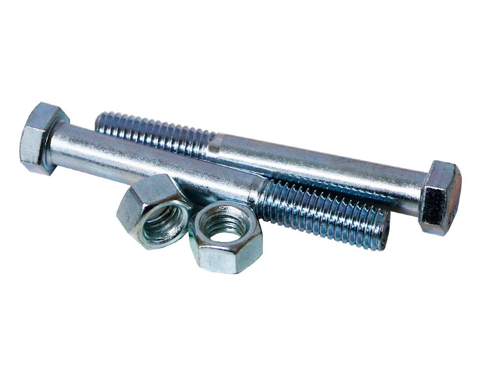 Perno hexagonal g2 3/8x3 zinc con tuerca bolsa 2 unidades Imporper-0