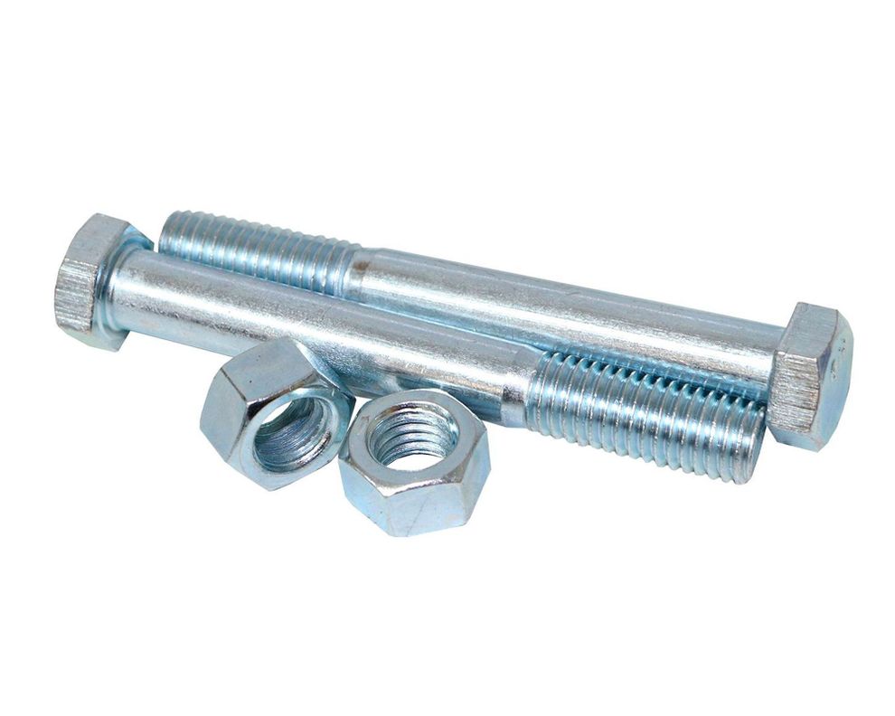 Perno hexagonal G2 1/2x4 zinc con tuerca bolsa 2 unidades Imporper-0
