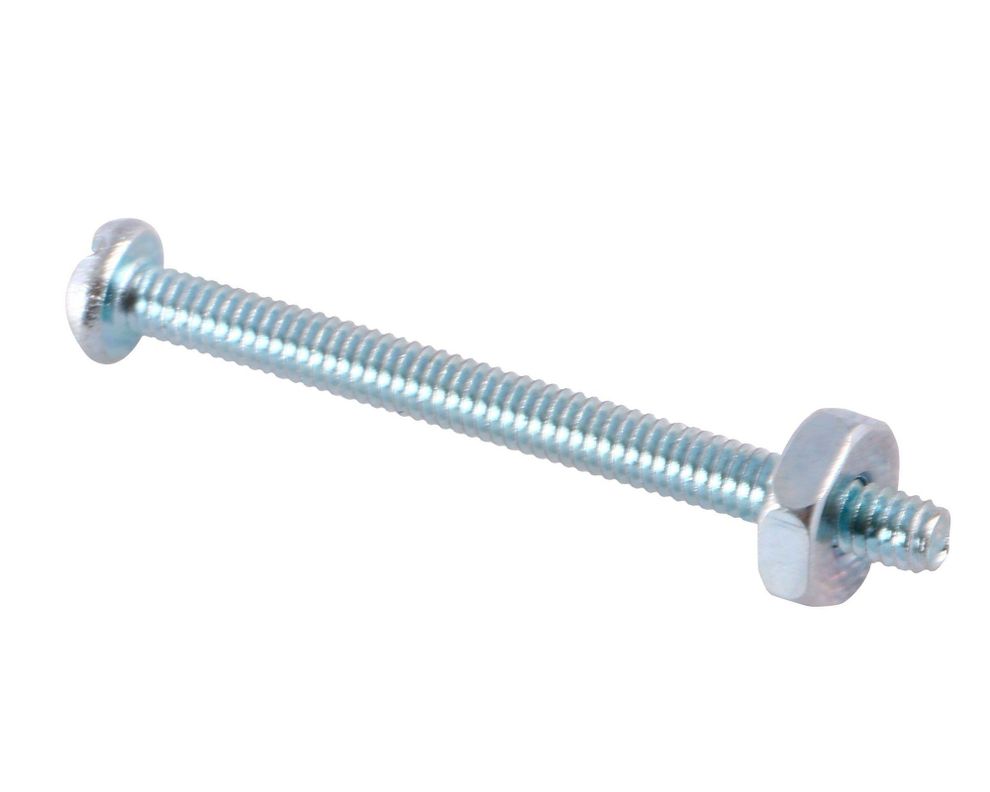 Perno ranura combinado con tuerca 1/8''x1 1/2'' acero galvanizado Imporper-0