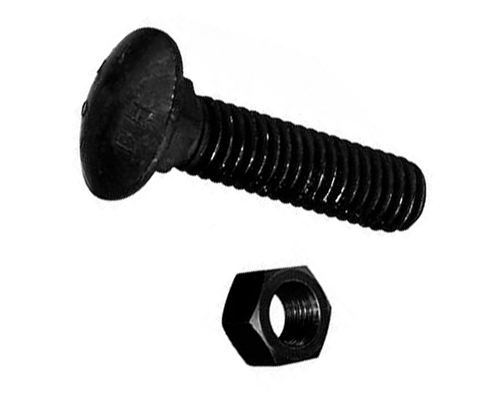 Perno coche 1/4'' x 1'' con tuerca blister 4 unidades Imporper-0