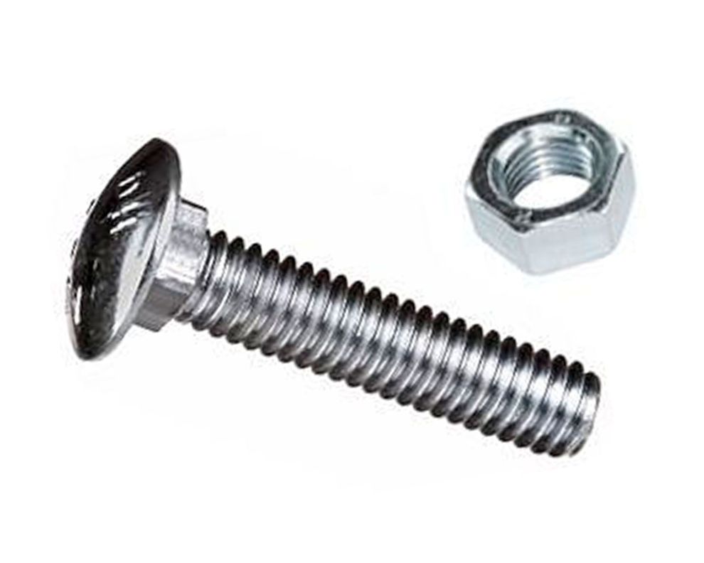 Perno coche 5/16'' x 11/4'' zincado con tuerca blister 4 unidades Imporper-0