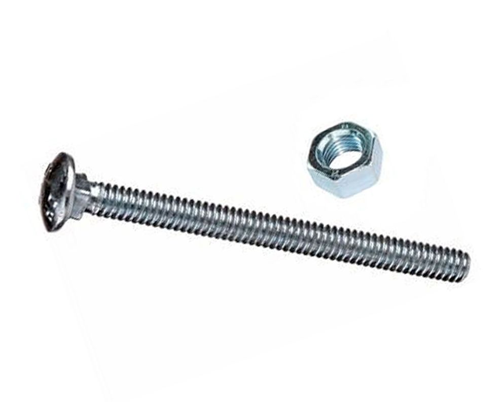 Perno coche 5/16'' x 2 1/2'' zincado con tuerca blister 4 unidades Imporper-0