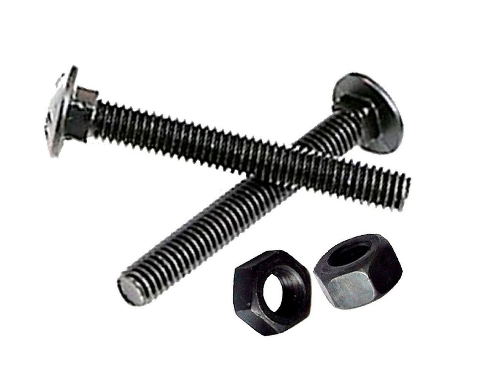 Perno Coche 5/16 x 3 1/2'' pavonado con tuerca 4 unidades Imporper-0