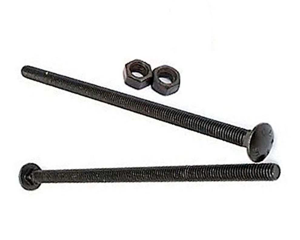 Perno Coche 3/8 x 5'' pavonado con tuerca 2 unidades Imporper-0