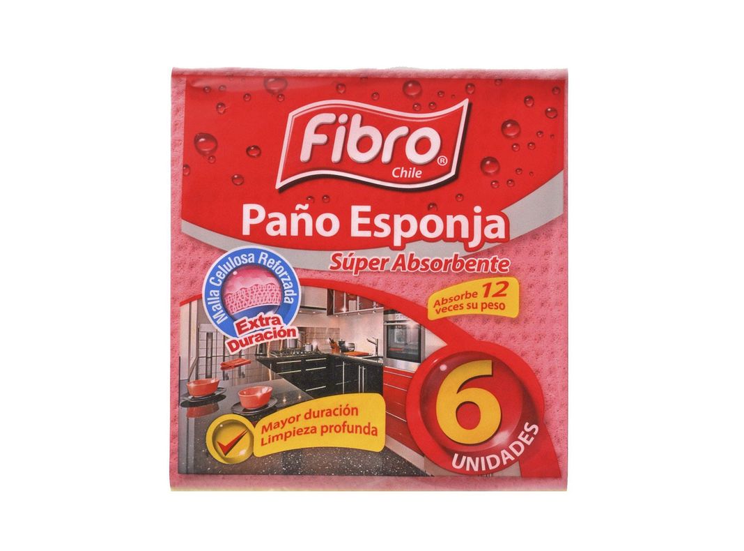 Paño esponja 6 x 4 Fibro-0