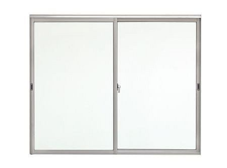 Ventana Aluminio 136x122 cm Corredera Curva Mate-0