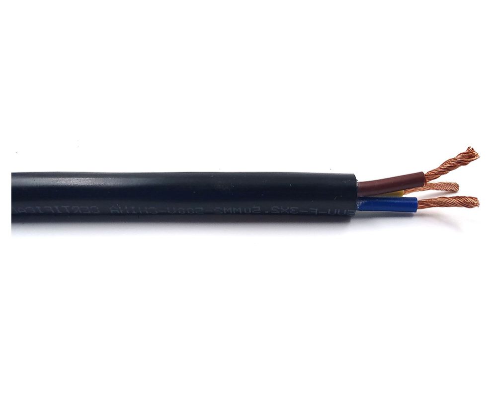 Cordón H05 3x2.5 mm 1 m negro Electromex-0