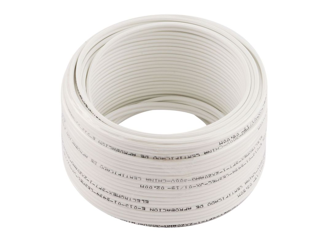 Rollo cable spt 2 x 20 awg blanco 10 mts Electromex-0
