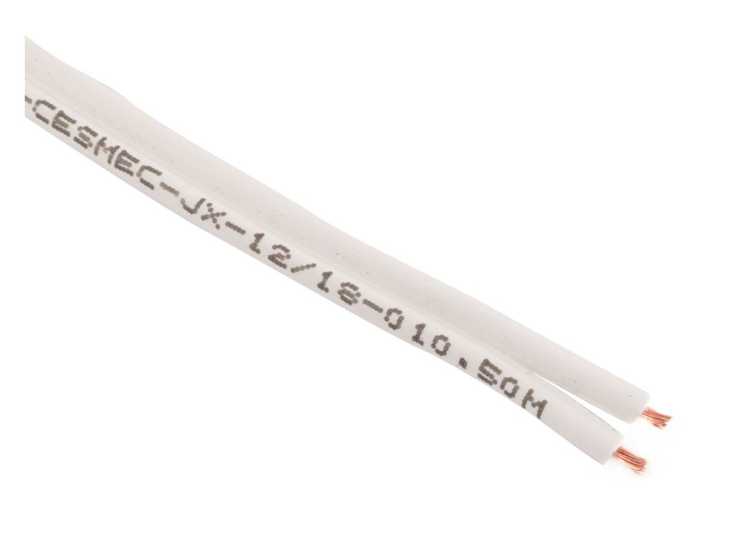 Rollo cable spt 2 x 20 awg blanco 10 mts Electromex-1
