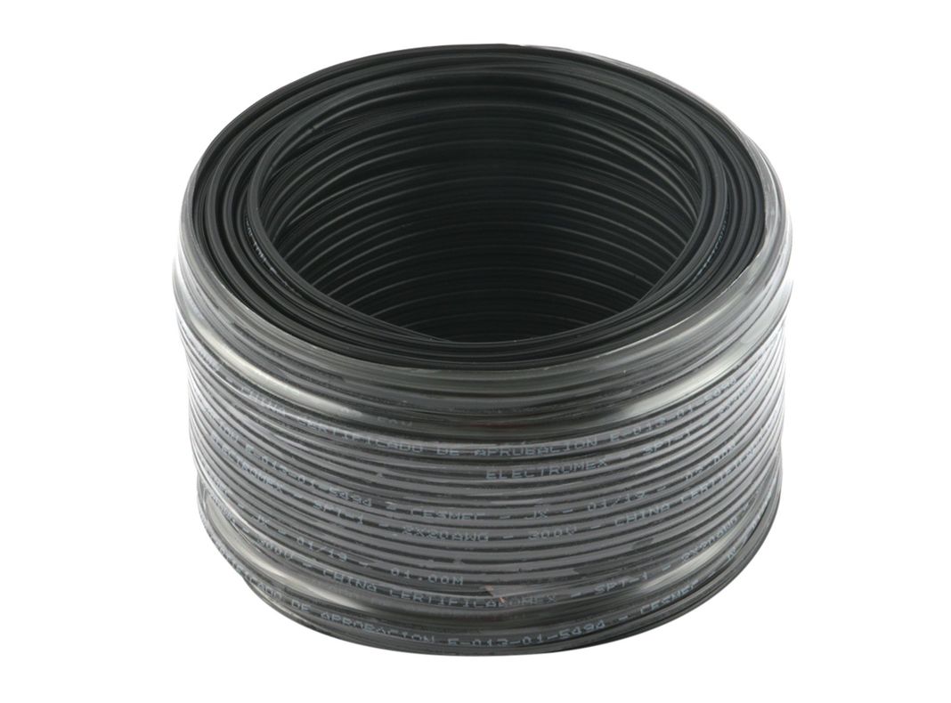 Cable 2x20AWG 25 m negro Electromex-0