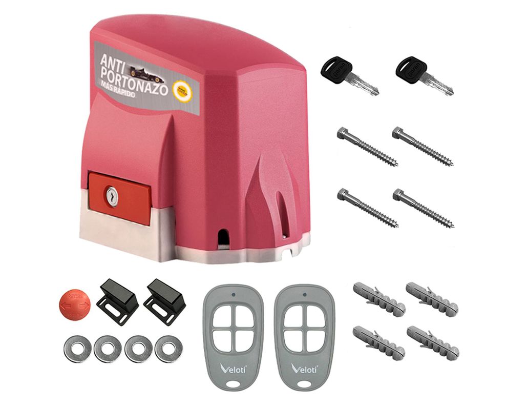 Kit motor portón corredera Speed 500 kg burdeo Veloti-0