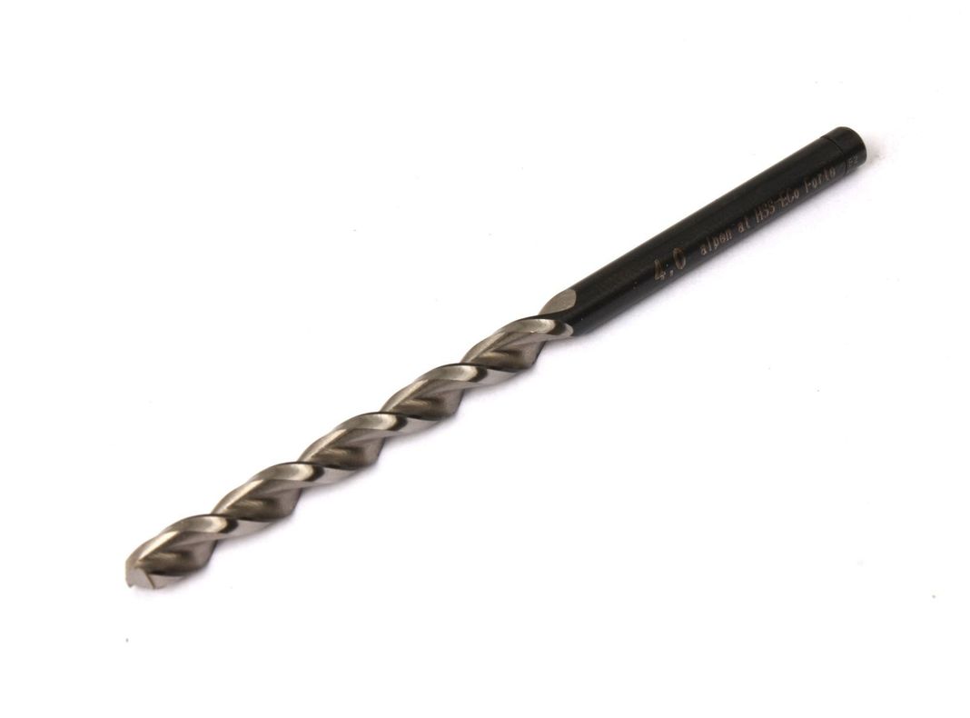 Broca corta para metal 4 mm din 338 hss forte cobalt Alpen-0