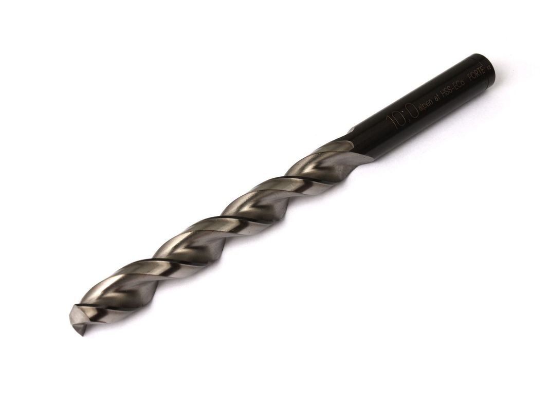 Broca corta para metal 10 mm din 338 hss forte cobalt Alpen-0