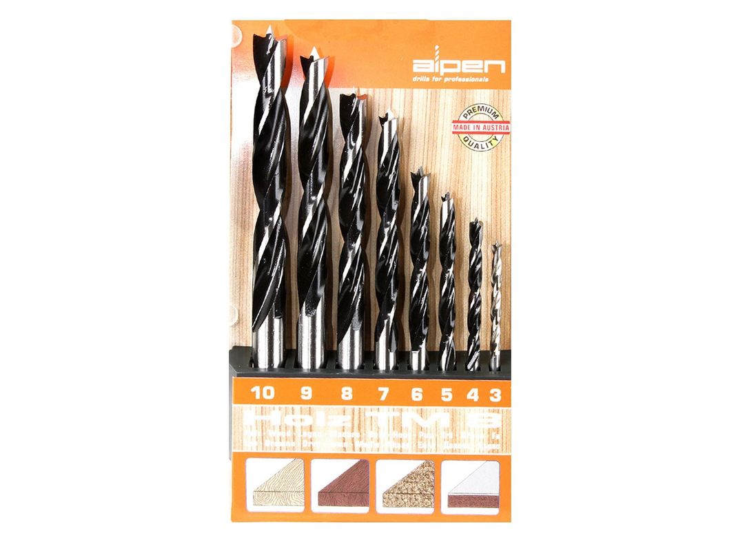 Juego broca madera tm 8 alpen Alpen-0