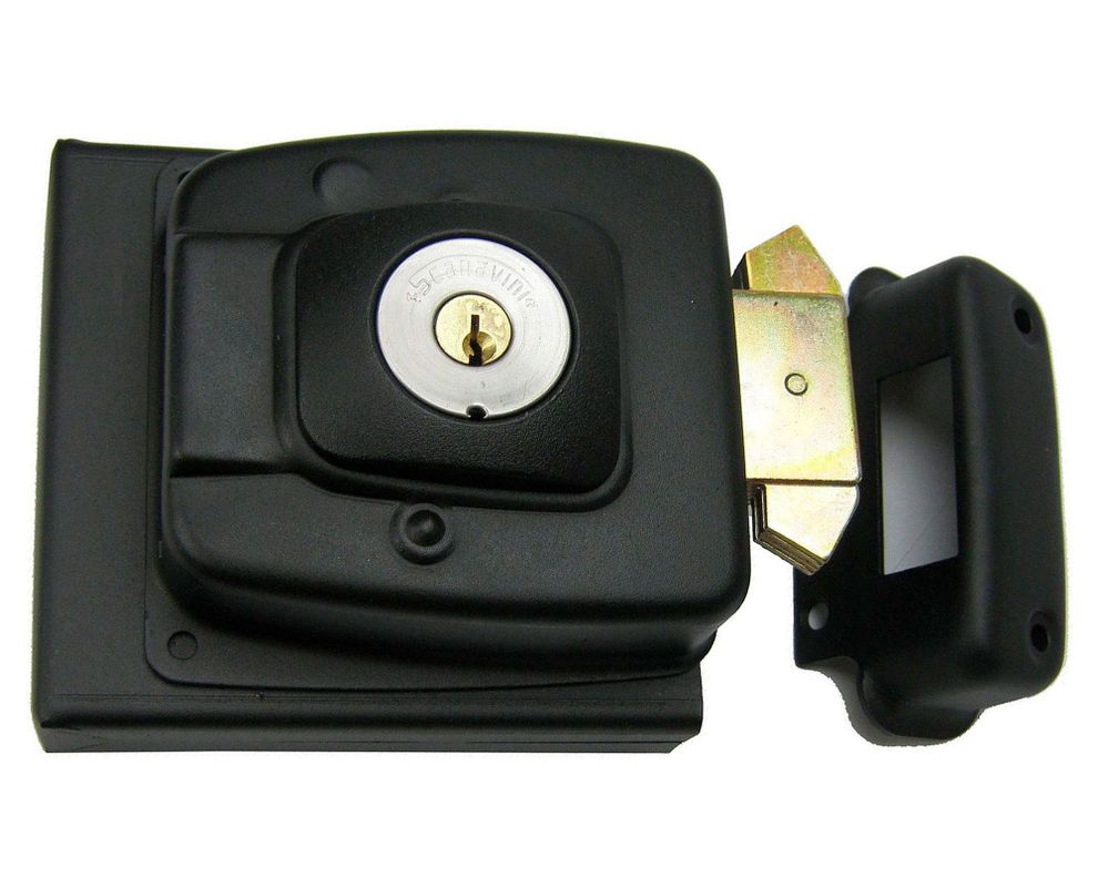 Cerradura sobreponer puertas de 30 mm 2090 negro Scanavini