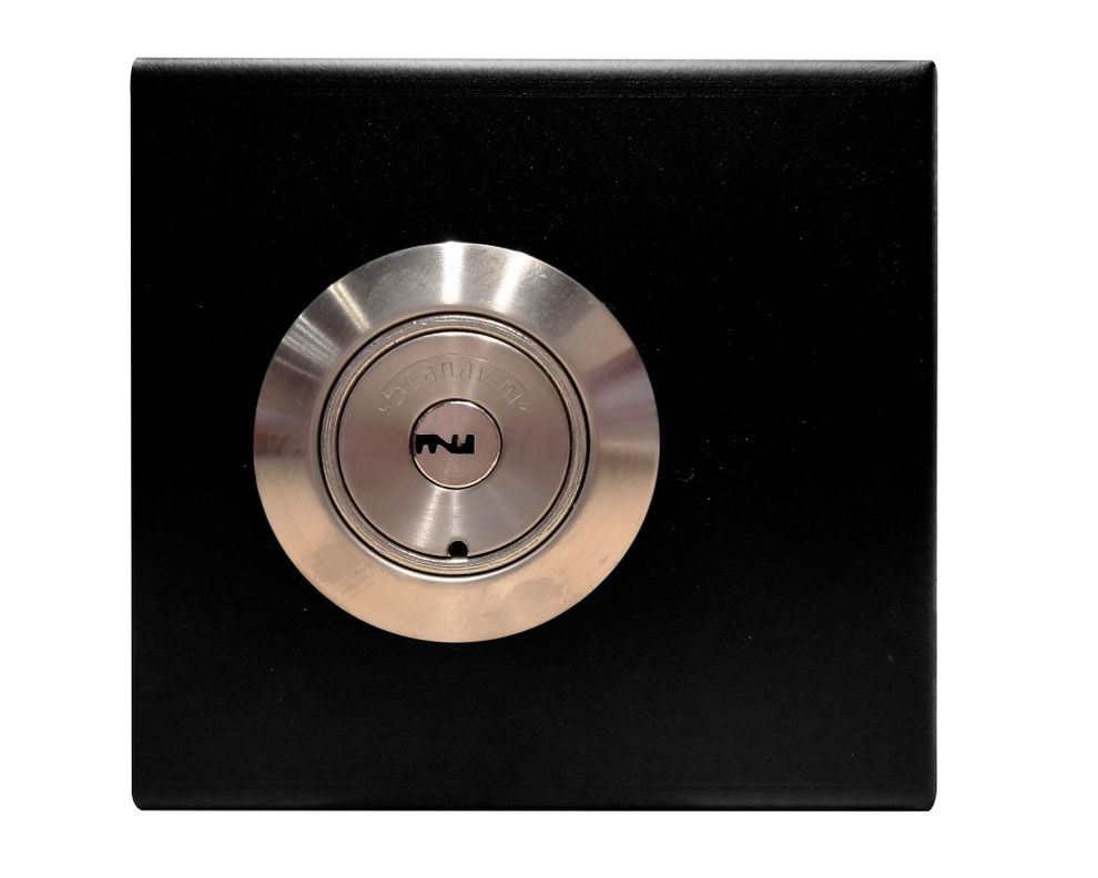 Cerradura sobreponer puertas de 30 mm 2090 negro Scanavini-2