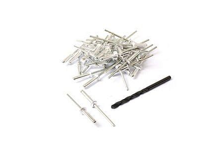 Remache tipo Pop 4 x 18 mm + Broca 500 unidades Imporper-0
