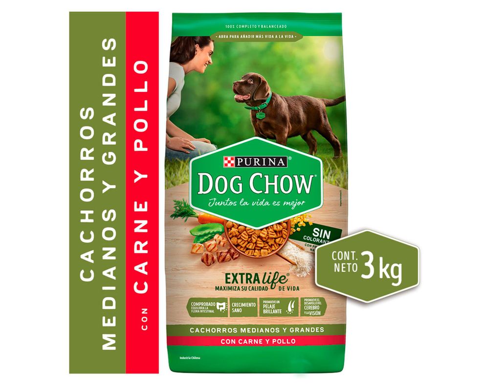 Alimento cachorro 3 kg Dog Chow-0