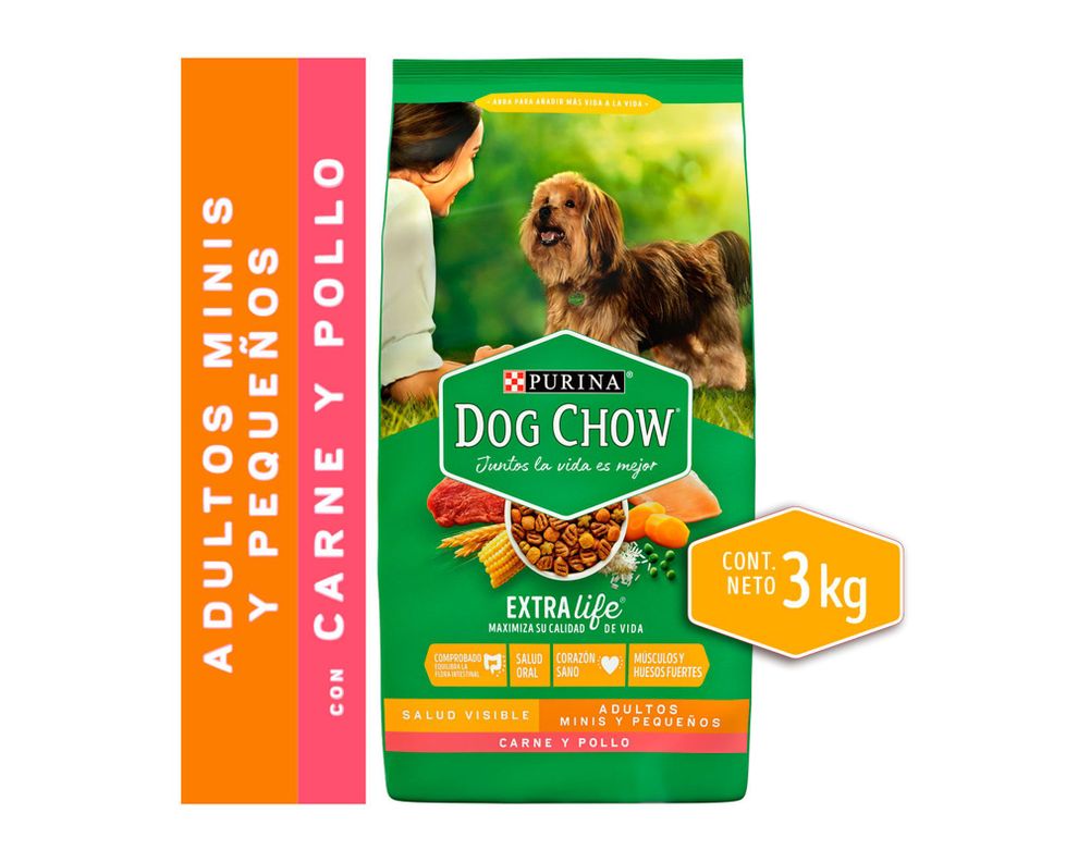 Alimento perro 3 kg razas pequeñas Dog Chow-0
