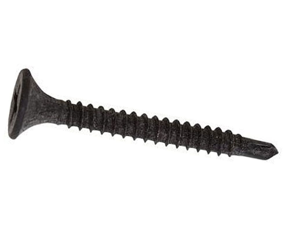 Tornillo volcanita #6x1 1/4’’ 20unid broca negro. Vhe-0
