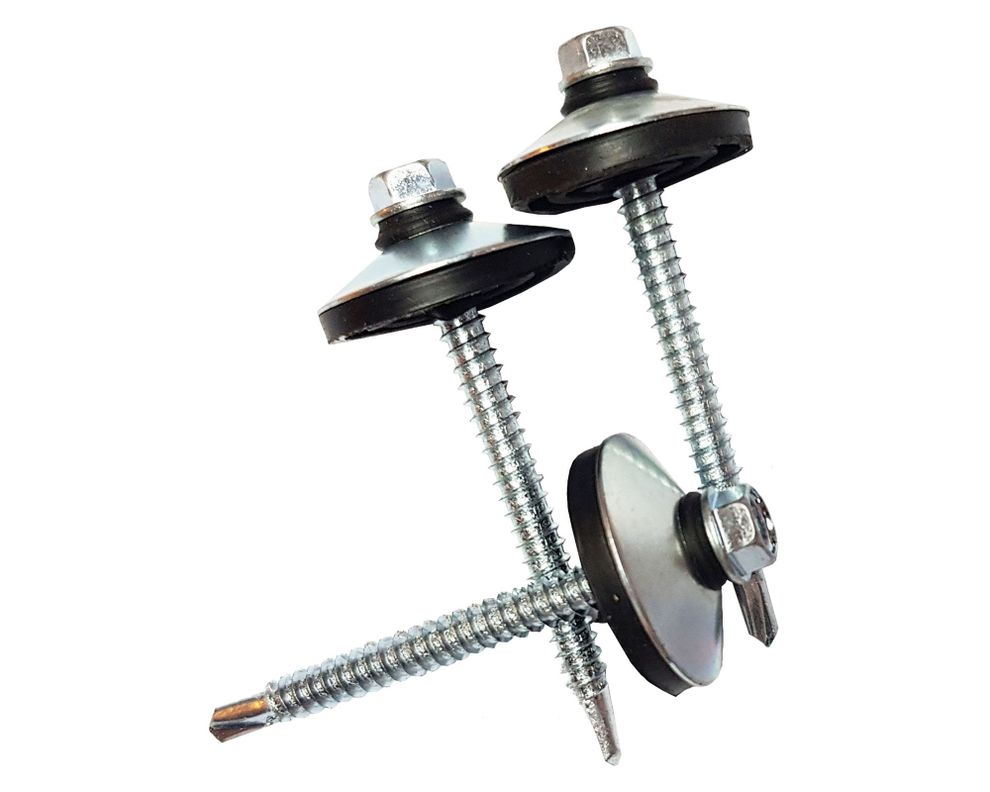 Tornillo autoperforante con golilla 12 x 2'' 50 unidades Arar-0