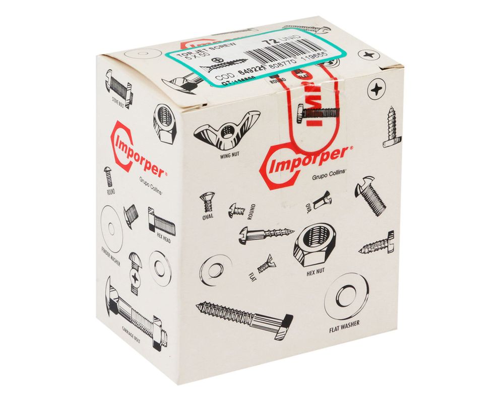 Tornillo #3x2'' Jet screw 72 unidades Imporper-3