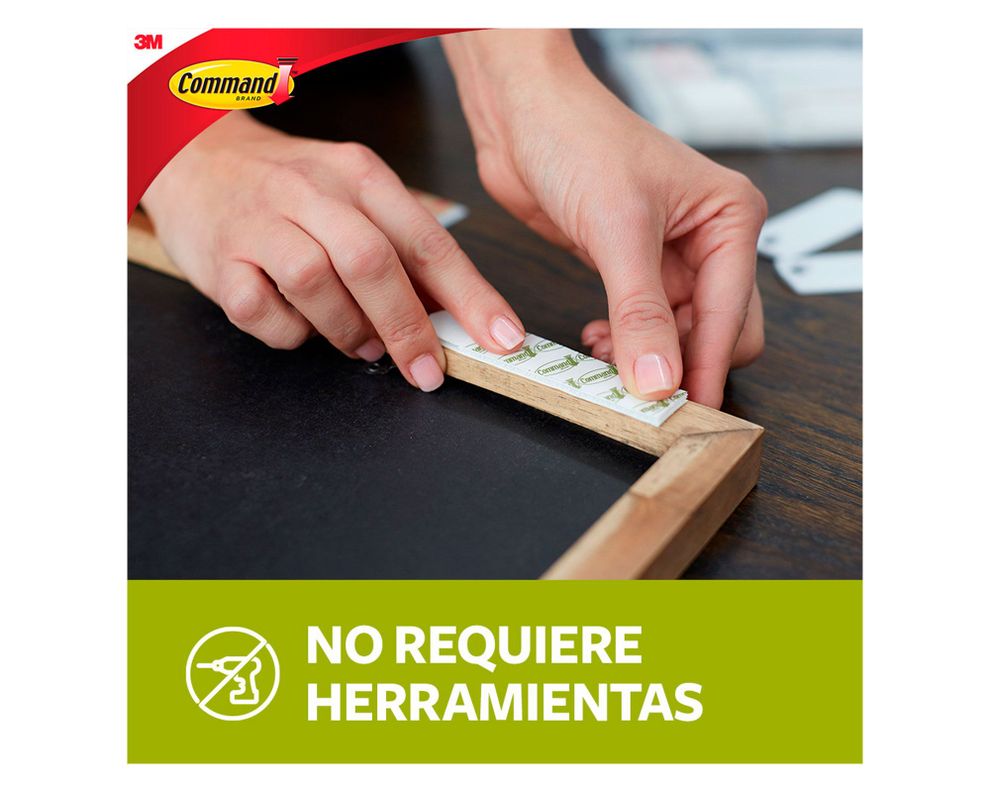 Tiras para colgar cuadros Mediano 3 pares blanco Command-4