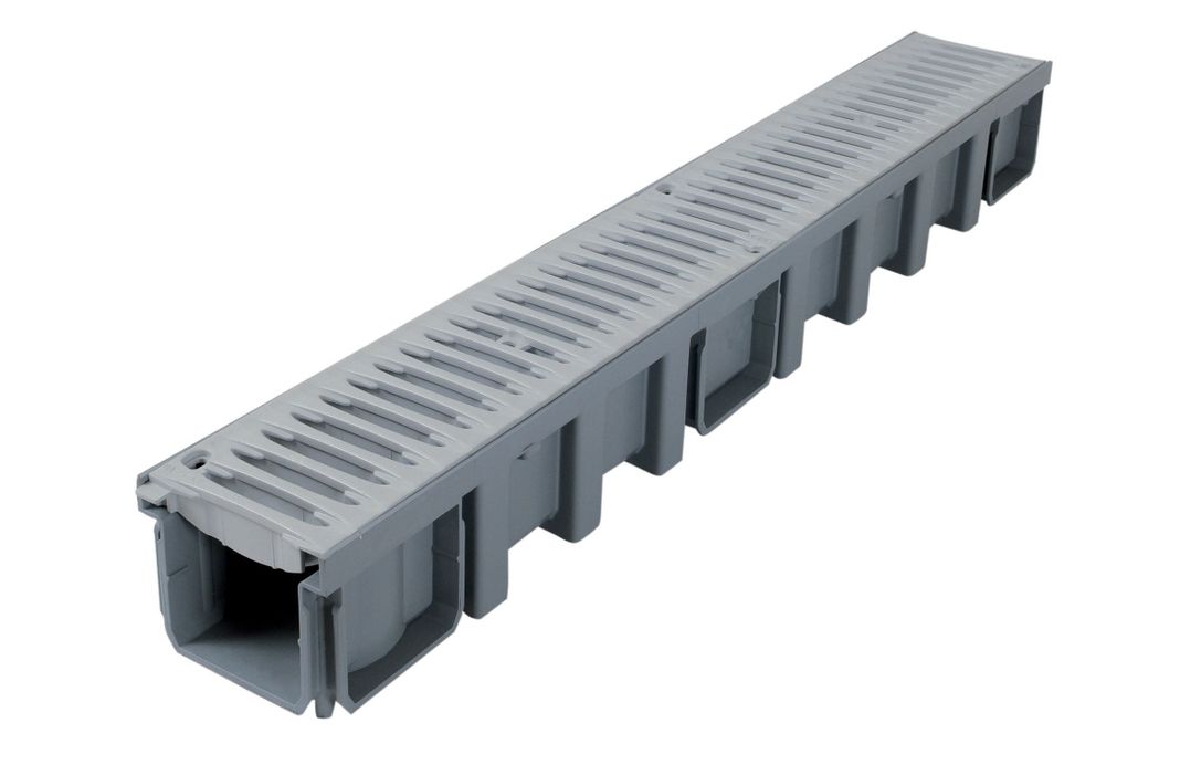 Canaleta PVC + rejilla tráfico vehicular B125-0