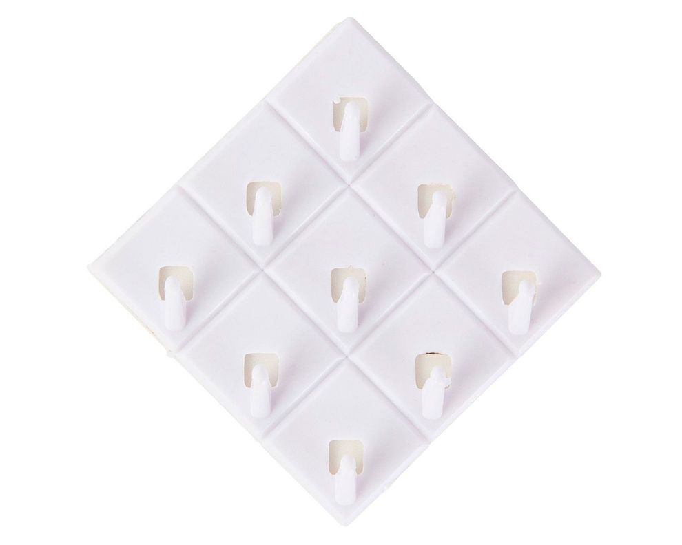Ganchos decorativos rectos multiuso x9 unidades Cotidiana-3