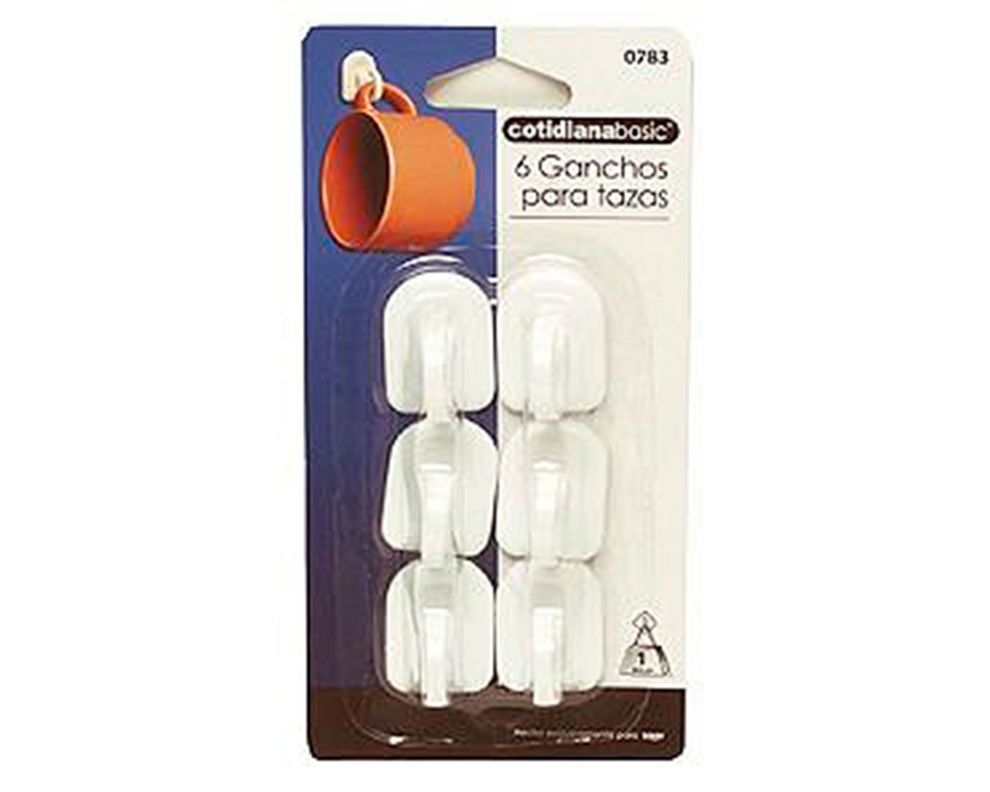 Set 6 ganchos para tazas Cotidiana-1