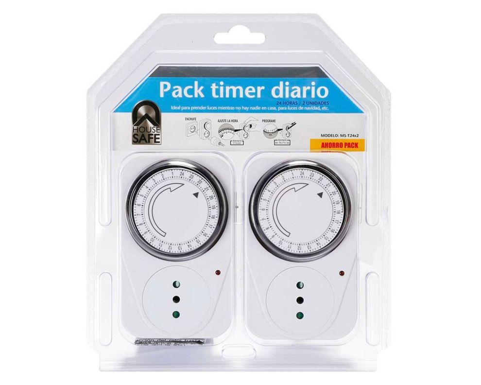 Timer diario 220v MS-T24 2 unidades House Safe.-0