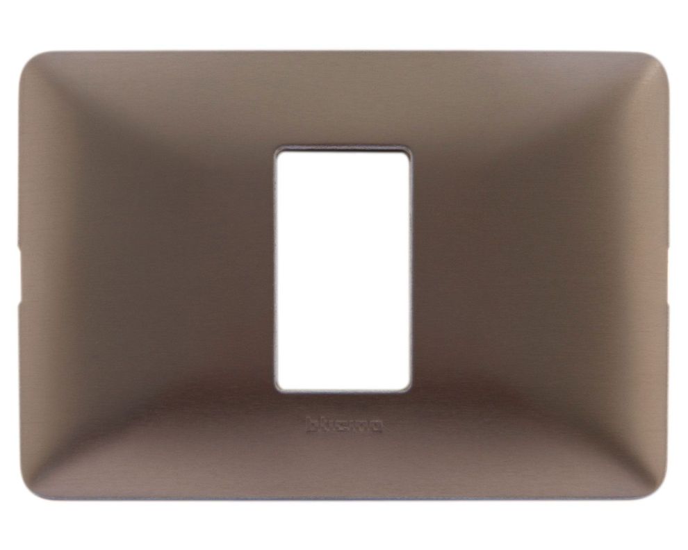 Placa 1 módulo aluminio Bticino
